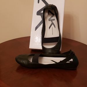 Anne Klein Black Flats
